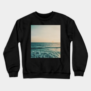 Beauty Sun and Blue Ocean Wave Crewneck Sweatshirt